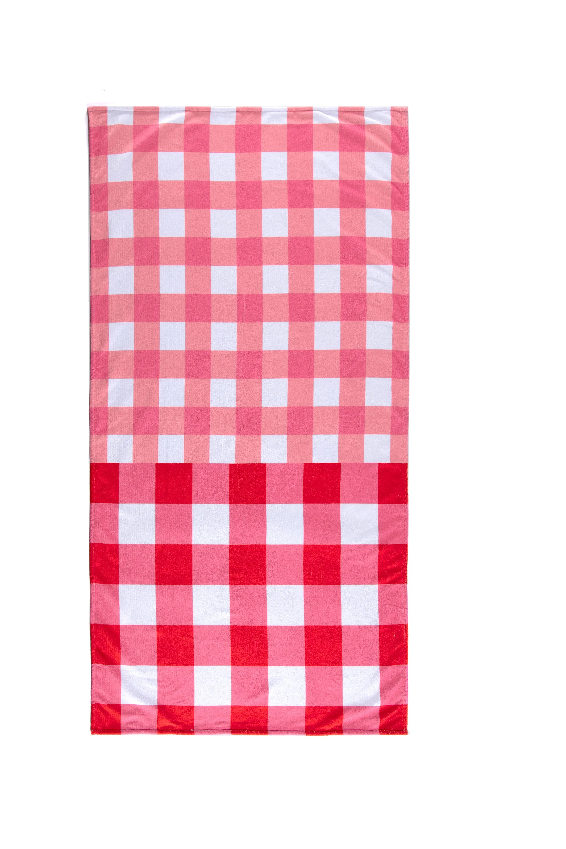 Shiraleah Checks Beach/Pool Towel, Strawberry - FINAL SALE ONLY
