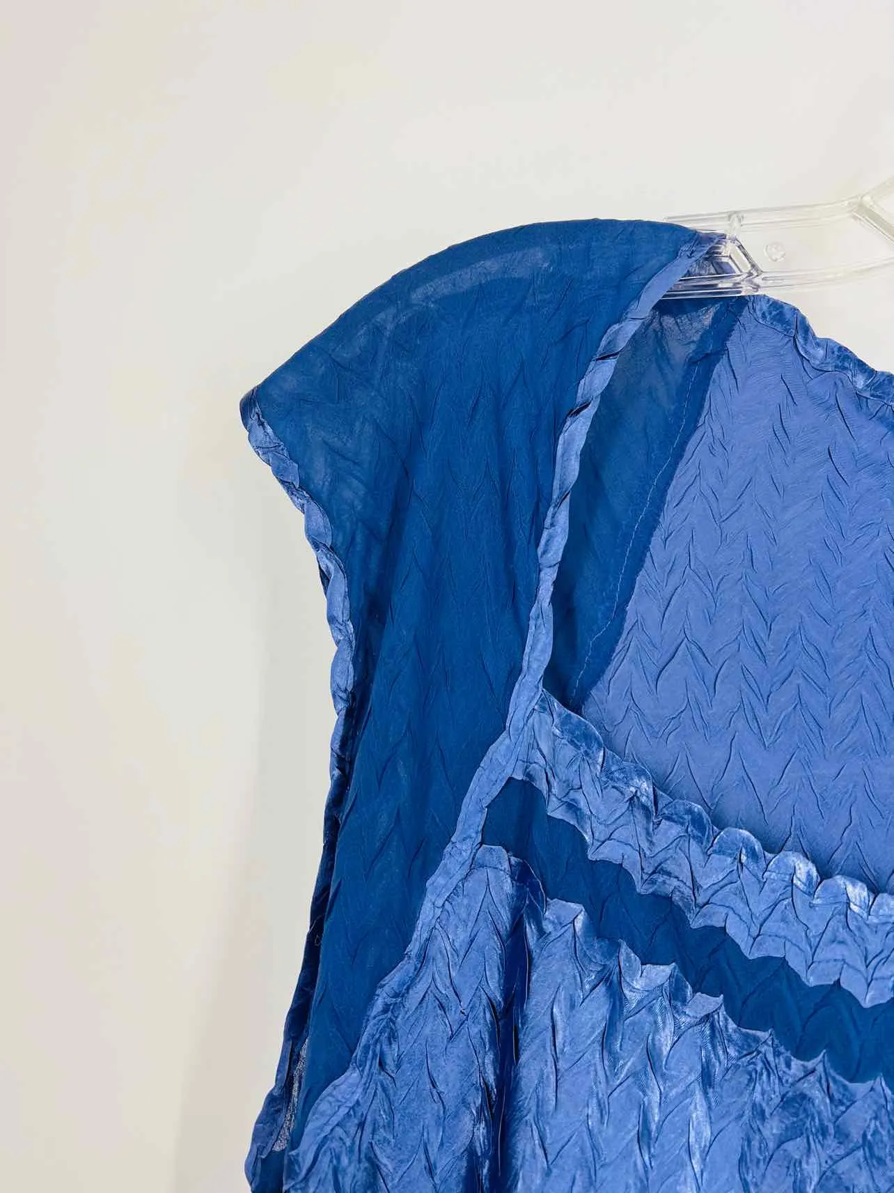 Size 3X Lt Blue Maxi Charmeuse NEW PLUS Dress Set-Plus
