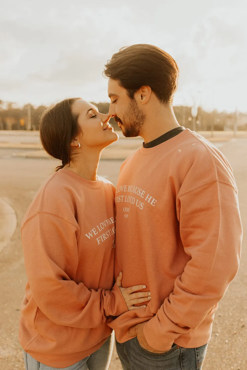 The Cordle's: He First Loved Us Rose Crewneck
