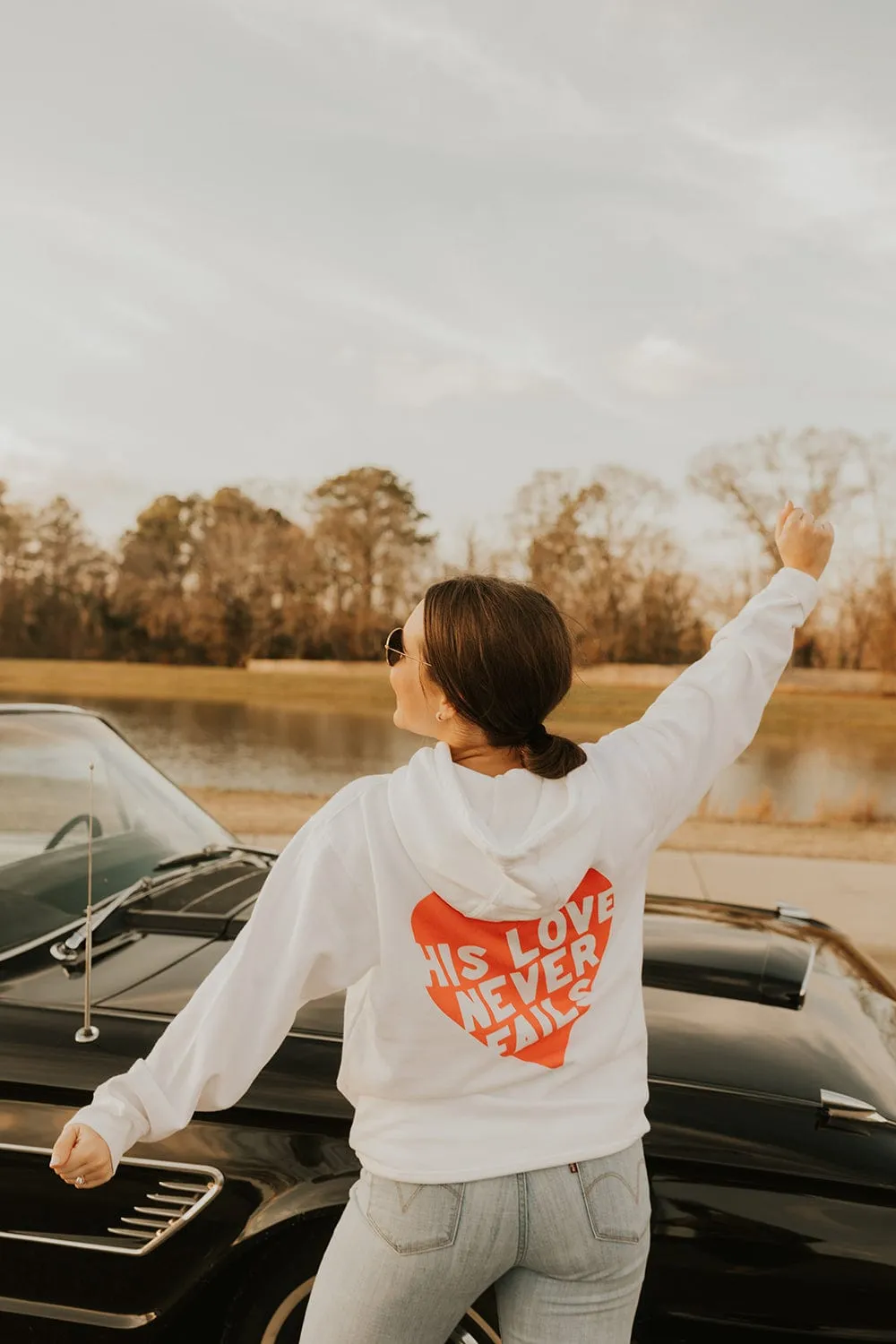 The Cordle's: His Love Never Fails White Hoodie