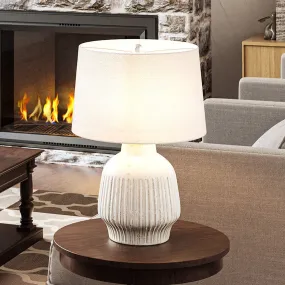 UEX8140 Cottgae Table Lamp 16''W x 16''D x 24''H, White Finish, Caldwell Collection