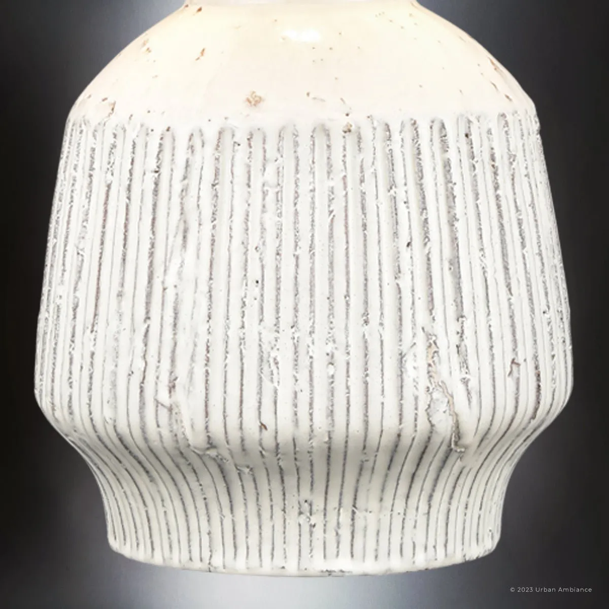 UEX8140 Cottgae Table Lamp 16''W x 16''D x 24''H, White Finish, Caldwell Collection