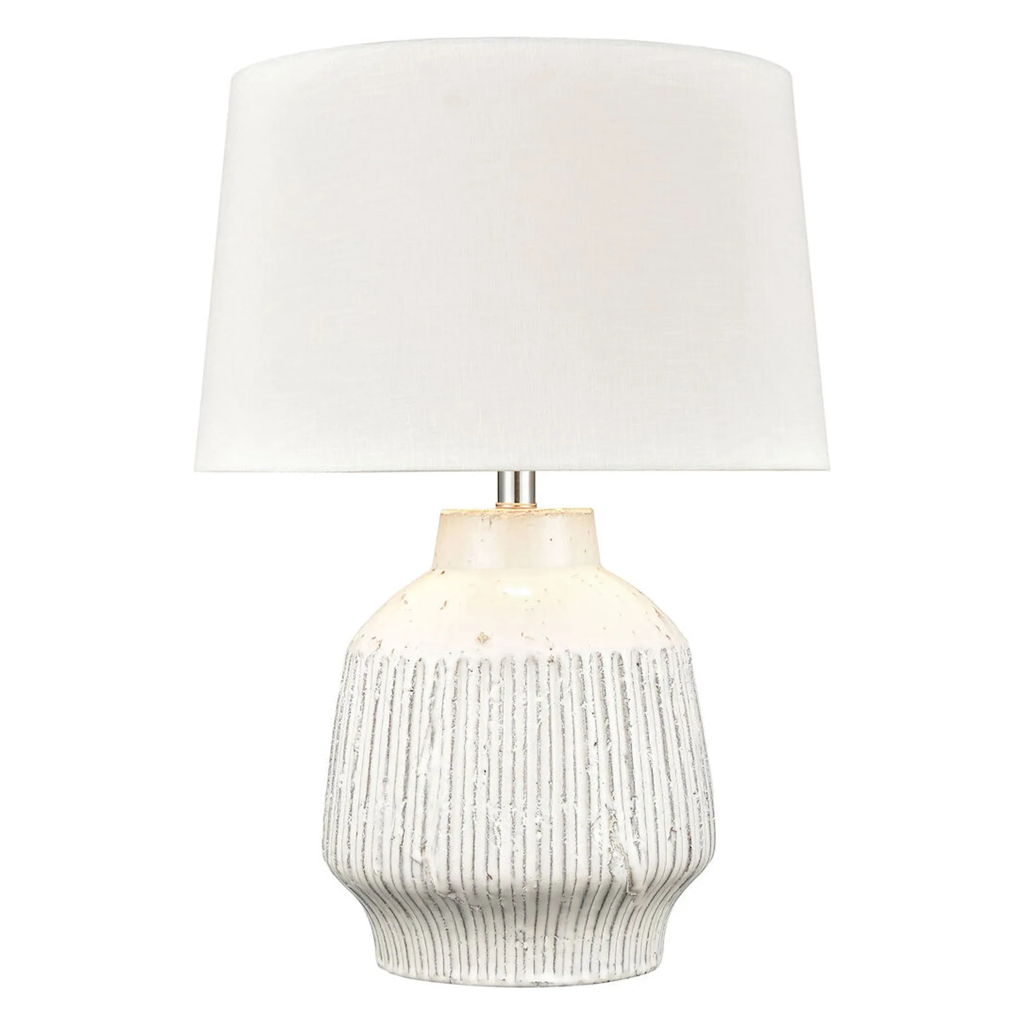 UEX8140 Cottgae Table Lamp 16''W x 16''D x 24''H, White Finish, Caldwell Collection