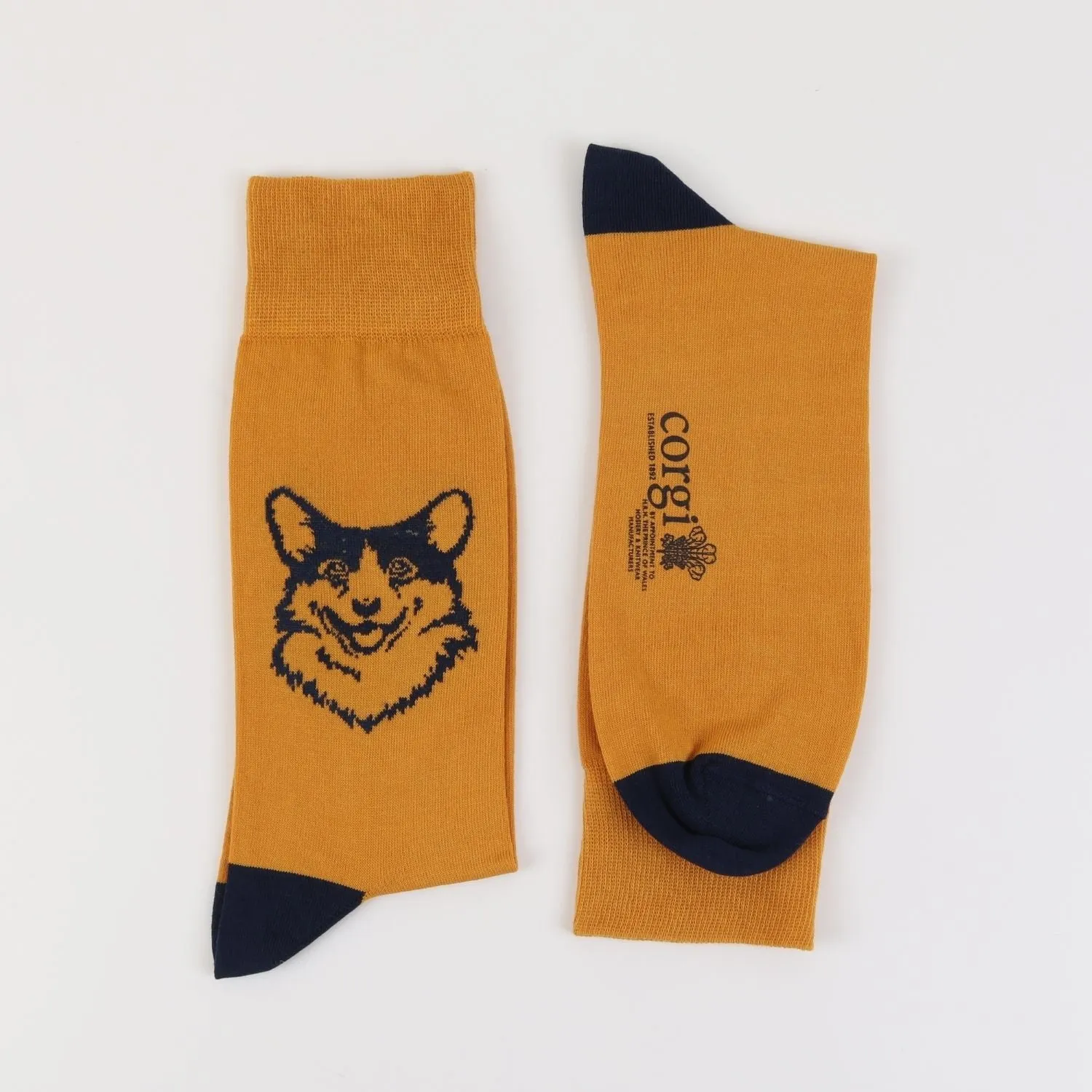Women's Royal Collection Corgi Dog Cotton Socks