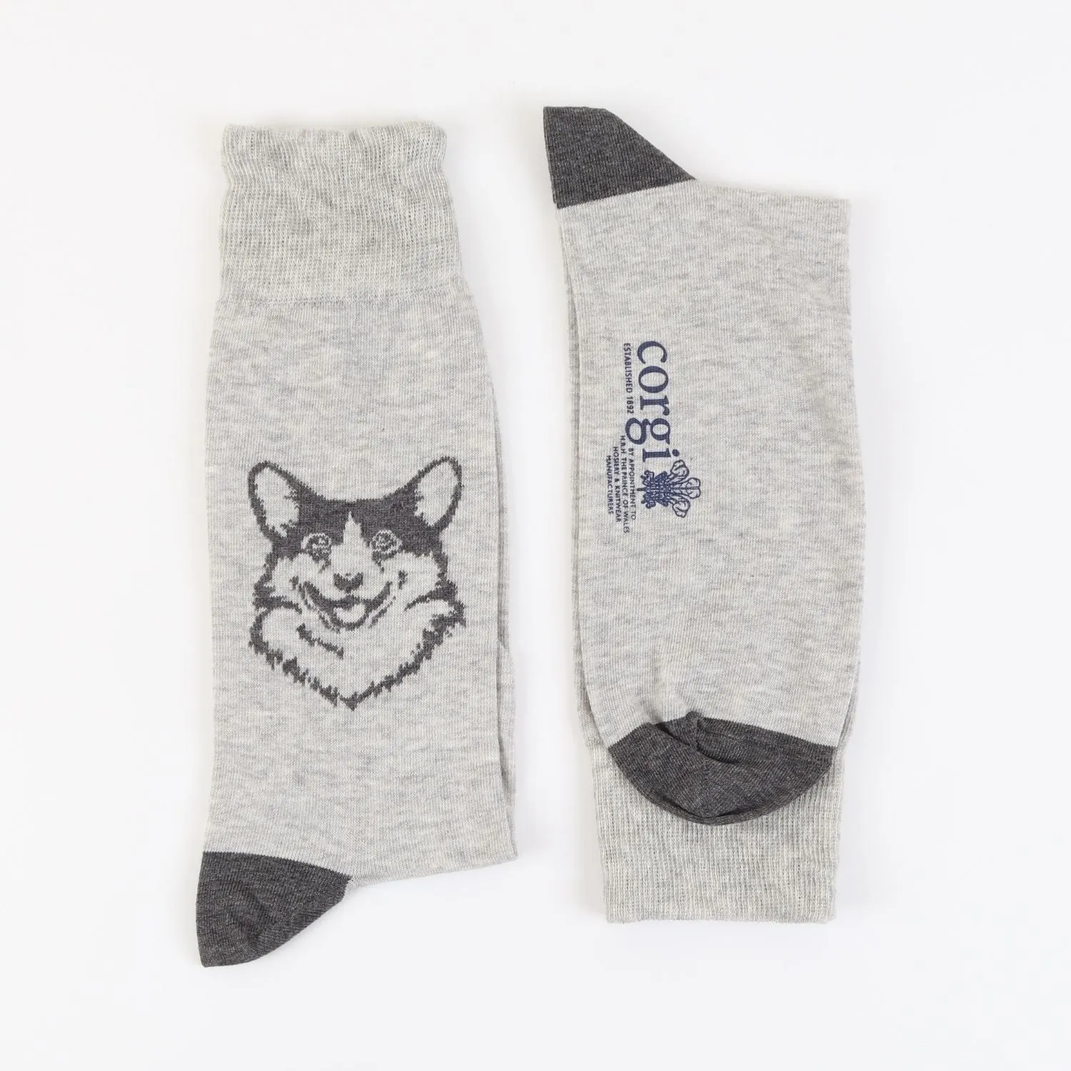 Women's Royal Collection Corgi Dog Cotton Socks