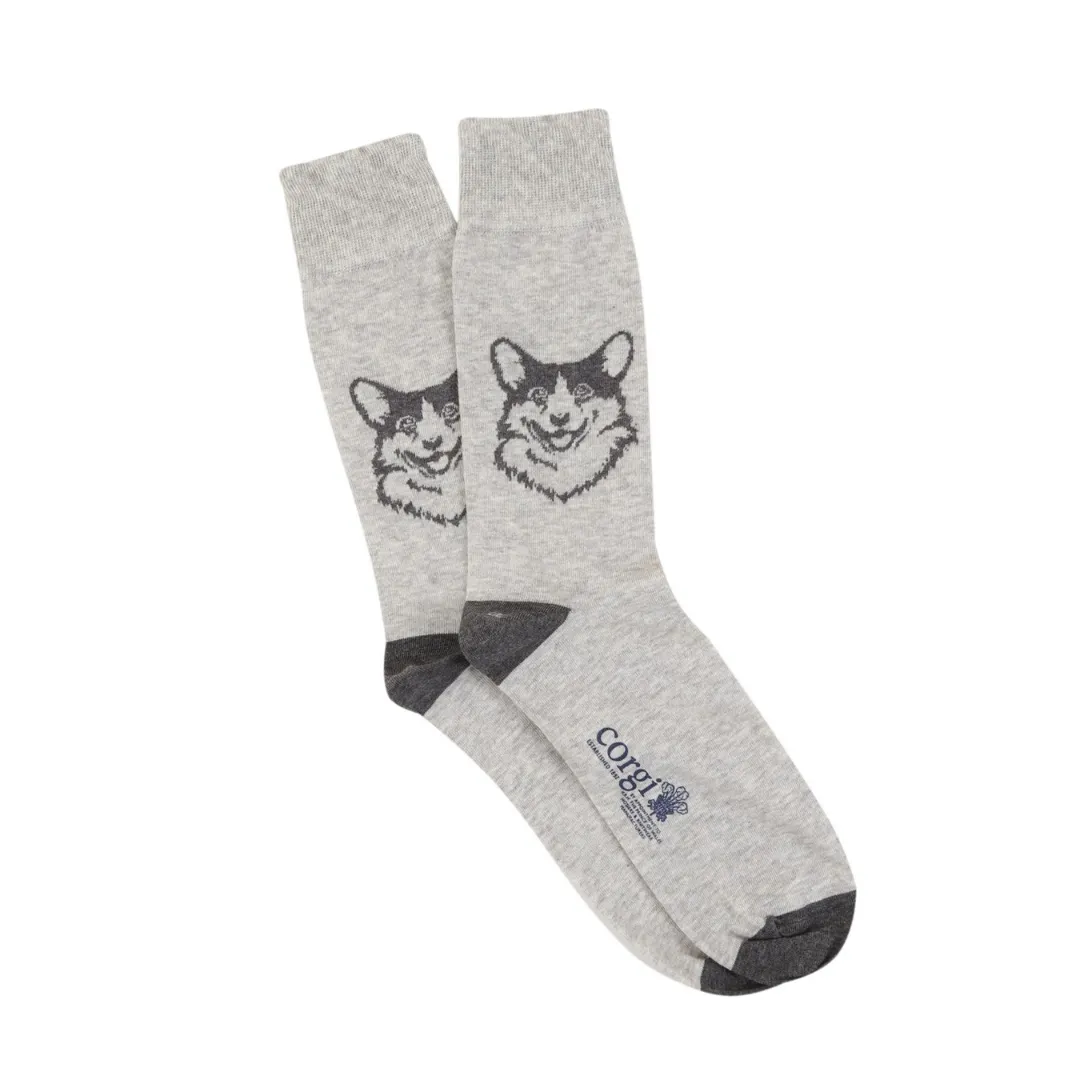 Women's Royal Collection Corgi Dog Cotton Socks